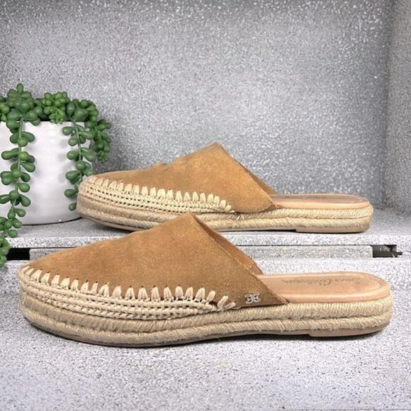 Sam Edelman Austin Mules Whip stitch espadrille slides Sandals Shoes Size 9 - Picture 1 of 8